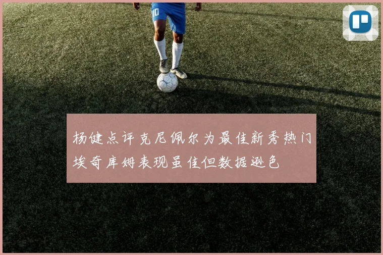 杨健点评克尼佩尔为最佳新秀热门埃奇库姆表现虽佳但数据逊色